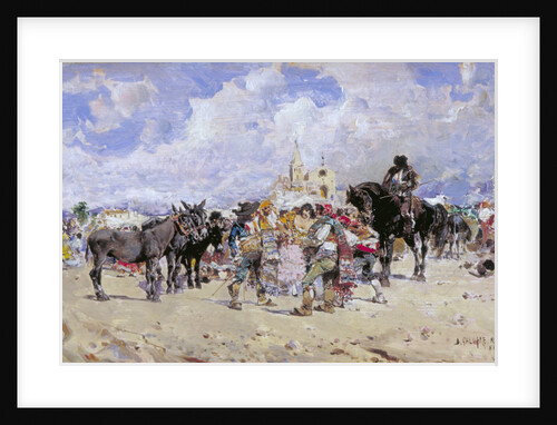 The Market Place, Granada by Baldomer Galofre Gimenez