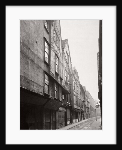 View of houses in Wych Street, Westminster, London by Society for Photographing the Relics of Old London