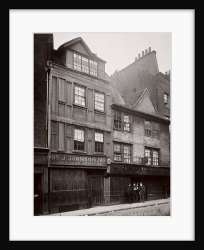 View of houses in Drury Lane, Westminster, London by Society for Photographing the Relics of Old London