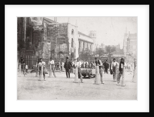 Construction of Holborn Viaduct, City of London by Henry Dixon