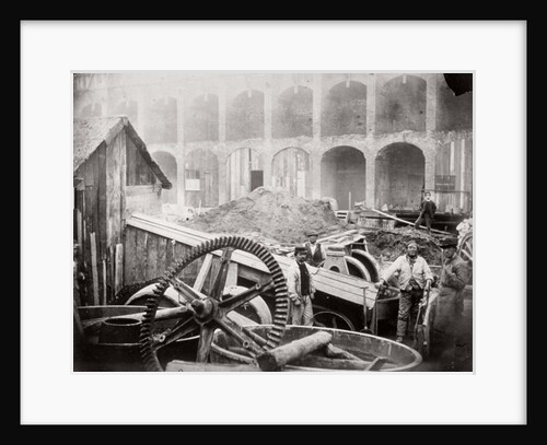Construction of Holborn Viaduct, City of London by Henry Dixon