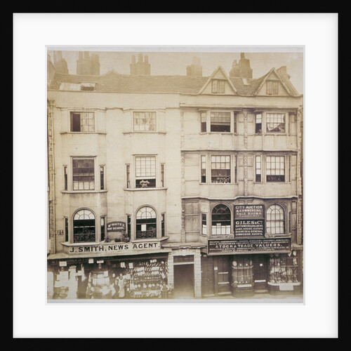 Shops in Aldersgate Street, City of London by Anonymous