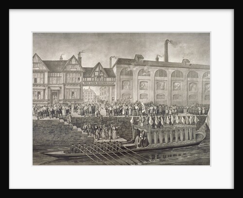 The Lord Mayor departing for Westminster, St Katherine's Way, London, 1703 (c1850(?)) by Anonymous