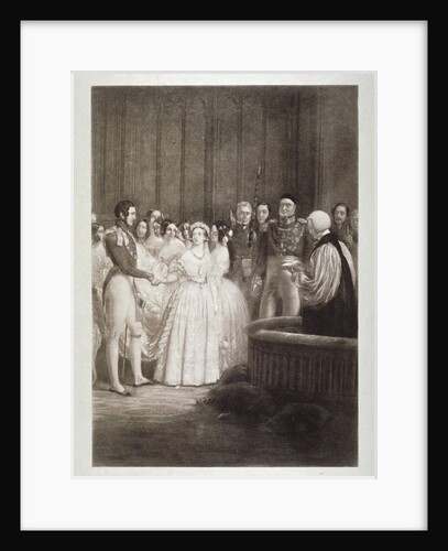 Marriage of Queen Victoria and Prince Albert, St James's Palace, Westminster, London by George Hayter