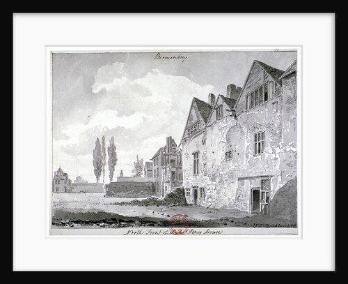 North front of Bermondsey House, London by John Chessell Buckler