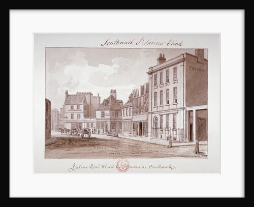 Falcon Coal Wharf, Bankside, Southwark, London by John Chessell Buckler