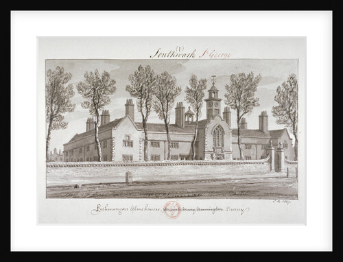 St Peter's Hospital, Southwark, London by John Chessell Buckler