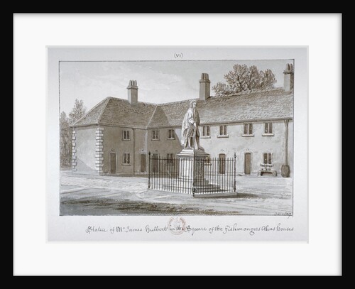Statue of James Hulbert, St Peter's Hospital, Southwark, London by John Chessell Buckler