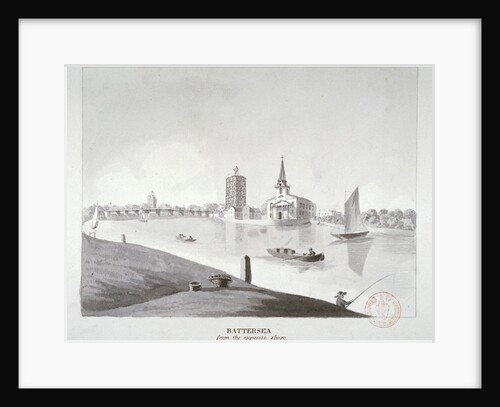 View of Battersea from across the River Thames, London by Anonymous