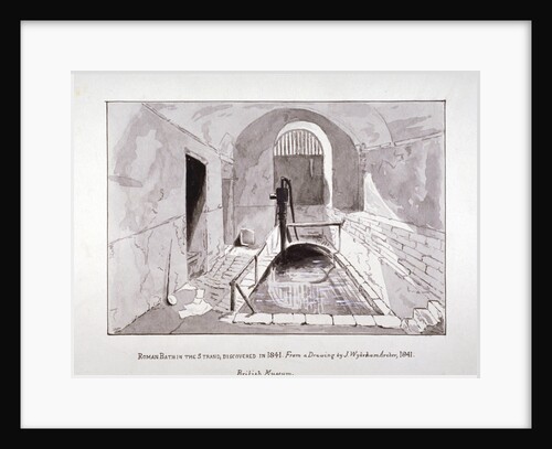 View of a brick bath or reservoir discovered in Strand Lane, Westminster, London by Anonymous