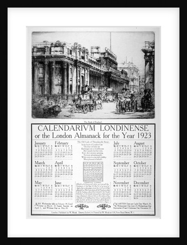 Bank of England, City of London by William Monk