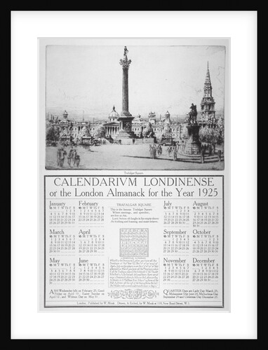 Trafalgar Square, Westminster, London by William Monk