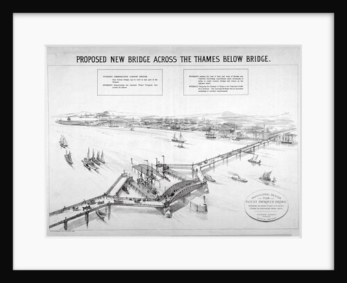 Design by Frederic Barnett for a 'duplex' low-level bridge, London by Maclure