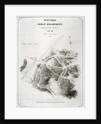 Roman encampment in Epping Forest, Essex by William d'Oyley