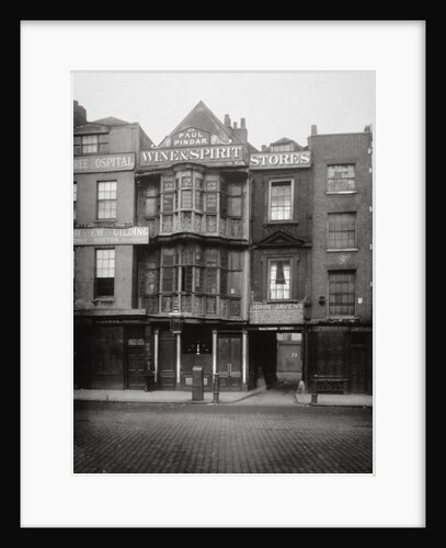 View of the Paul Pindar Tavern, Bishopsgate, City of London by Society for Photographing the Relics of Old London