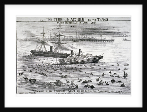 Sinking of the 'Princess Alice' on the River Thames by Anonymous
