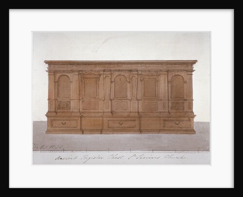 Ancient register chest from Southwark Cathedral, London by G Yates