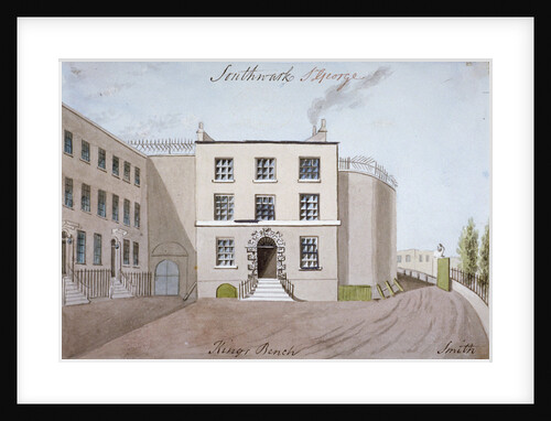 View of King's Bench Prison in St George's Fields, Southwark, London by Smith