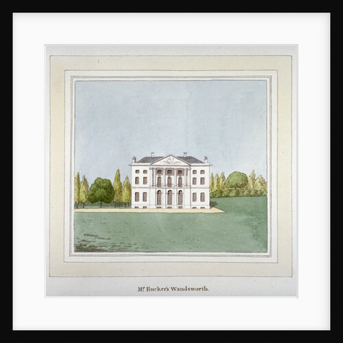 View of DH Rucker's residence at West Hill in Wandsworth, London by Anonymous