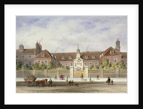 Grey Coat Hospital, Tothill Fields, Westminster, London by Thomas Hosmer Shepherd