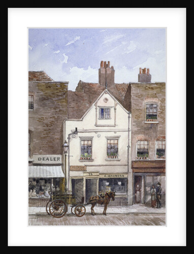 View of no 72 Cheyne Walk, Chelsea, London by John Crowther