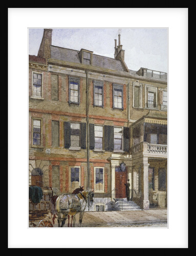 View of no 24 Cheyne Row, Chelsea, London by John Crowther