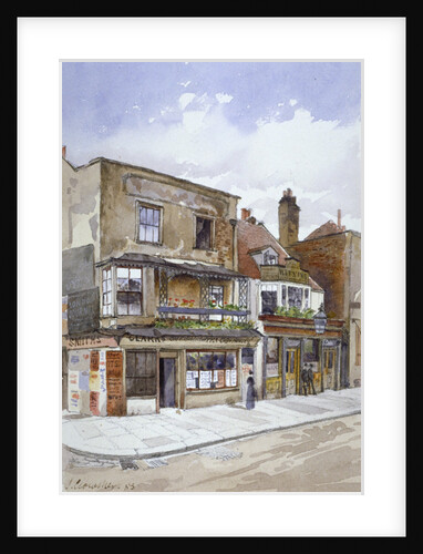 Corner of Cheyne Walk and Lawrence Street, Chelsea, London by John Crowther