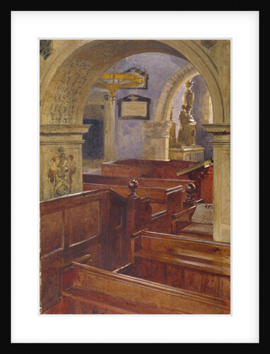 Interior view of All Saints Church, Chelsea, London by John Crowther