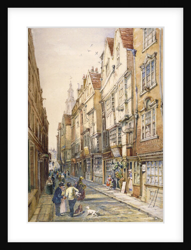 Buildings in Wych Street, including the Rising Sun Tavern, Westminster, London by S Read