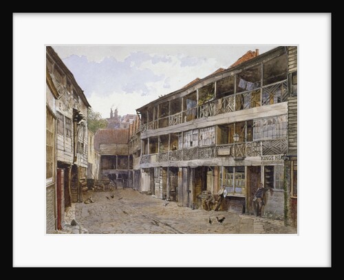 King's Head Inn and King's Head Inn Yard, Borough High Street, Southwark, London by John Crowther