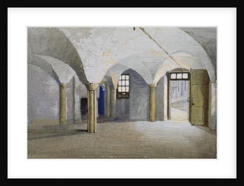 Interior view of Queen's Bench Prison, Borough High Street, Southwark, London by John Crowther