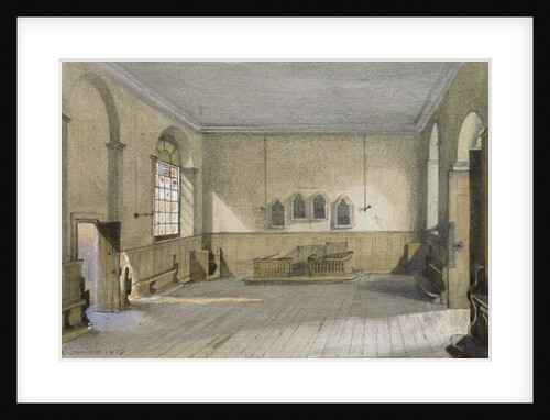 The chapel in Queen's Bench Prison, Borough High Street, Southwark, London by John Crowther