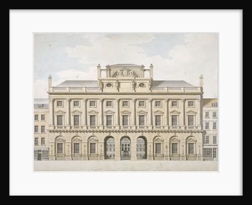 View of the north front of Somerset House in the Strand, Westminster, London by John Pass