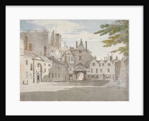 Scotland Yard with part of the Banqueting House, Whitehall, Westminster, London by Paul Sandby