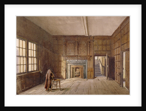 Interior view of Sir John Spencer's room in Canonbury House, Islington, London by John Crowther