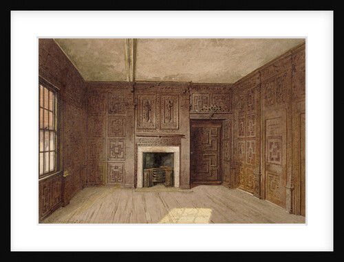 Interior view of the Compton Oak Room, Canonbury House, Islington, London by John Crowther