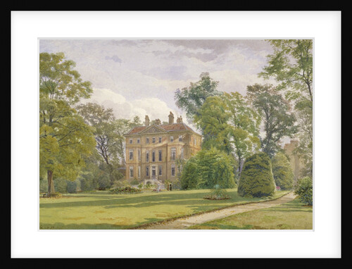 Garden front of Wandsworth Manor House, St John's Hill, Wandsworth, London by John Crowther