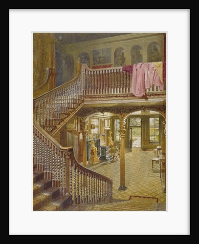 Staircase at Wandsworth Manor House, St John's Hill, Wandsworth, London by John Crowther