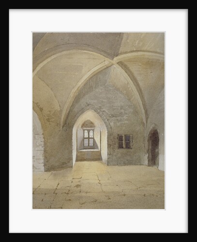 Interior view of the prison in the Bowyer Tower, Tower of London, Stepney, London by John Crowther