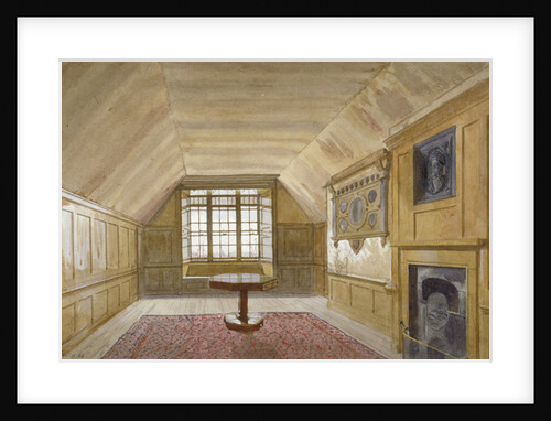 Interior of the Council Chamber in the White Tower, Tower of London, Stepney, London by John Crowther