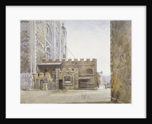 Ordnance Office at the bottom of the White Tower, Tower of London, Stepney, London by John Crowther