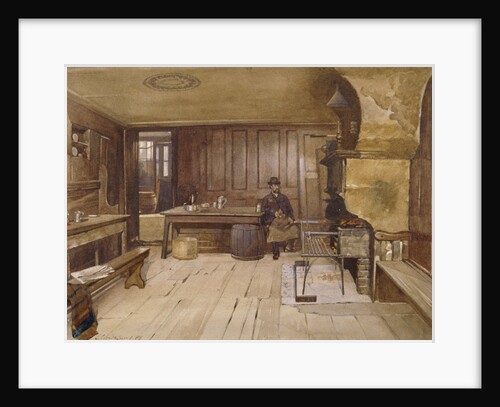 Interior of the tap room in the Sieve public house, Church Street, Minories, London by John Crowther