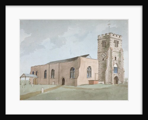 North-west view of All Saints Church, Edmonton, Enfield, London by Anonymous
