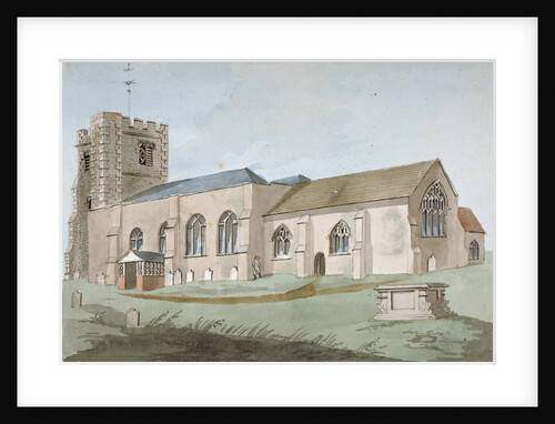 South-east view of All Saints Church, Edmonton, Enfield, London by Anonymous