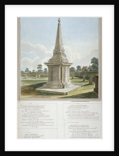 Monument to the Henniker family, churchyard of All Saints, West Ham, Newham, London by Anonymous