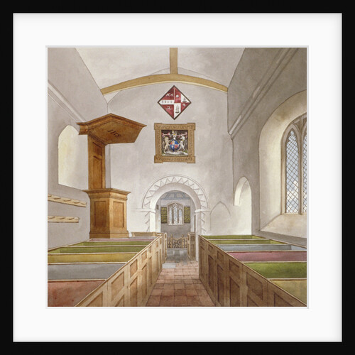 Interior of the Church of St Mary, Bedfont, Middlesex by Anonymous