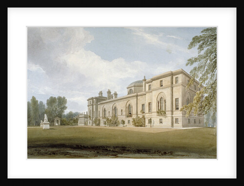 North-west view of Chiswick House, Chiswick, Hounslow, London by John Chessell Buckler