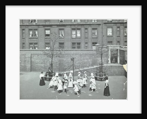 Dancing around the maypole, Hugh Myddelton School, Finsbury, London, 1906 by Unknown