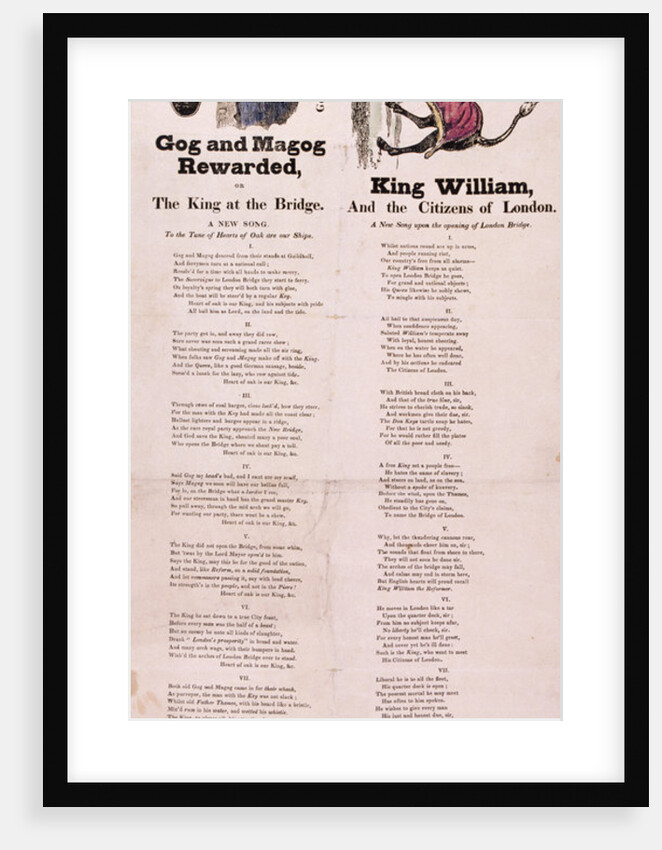 An illustrated songsheet by Anonymous