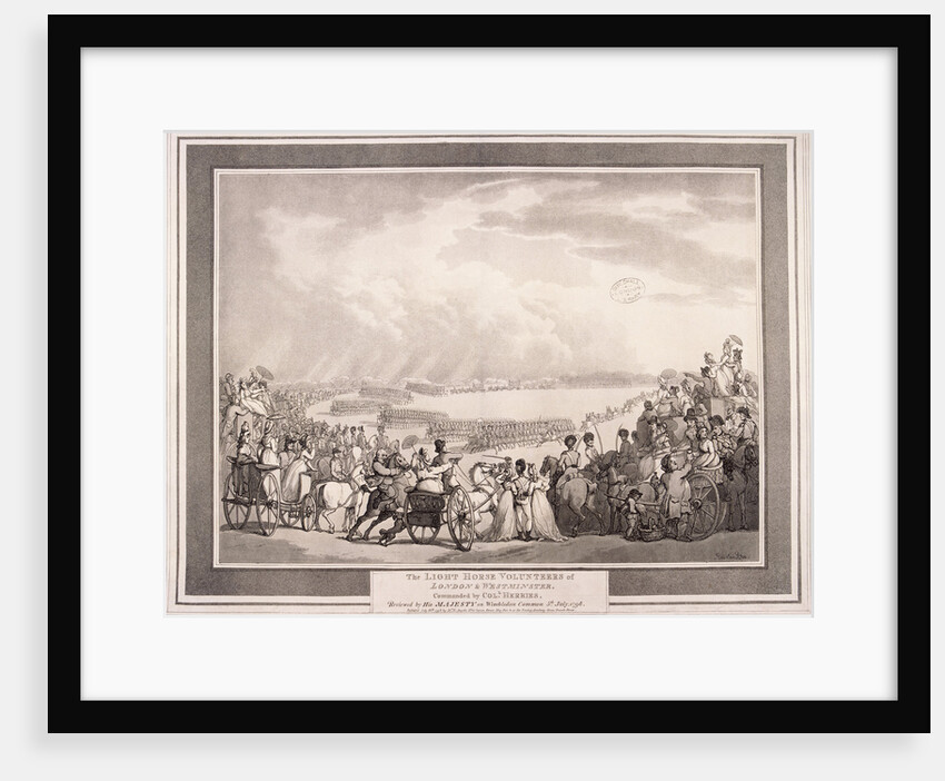 The Light Horse Volunteers of London & Westminster by Thomas Rowlandson